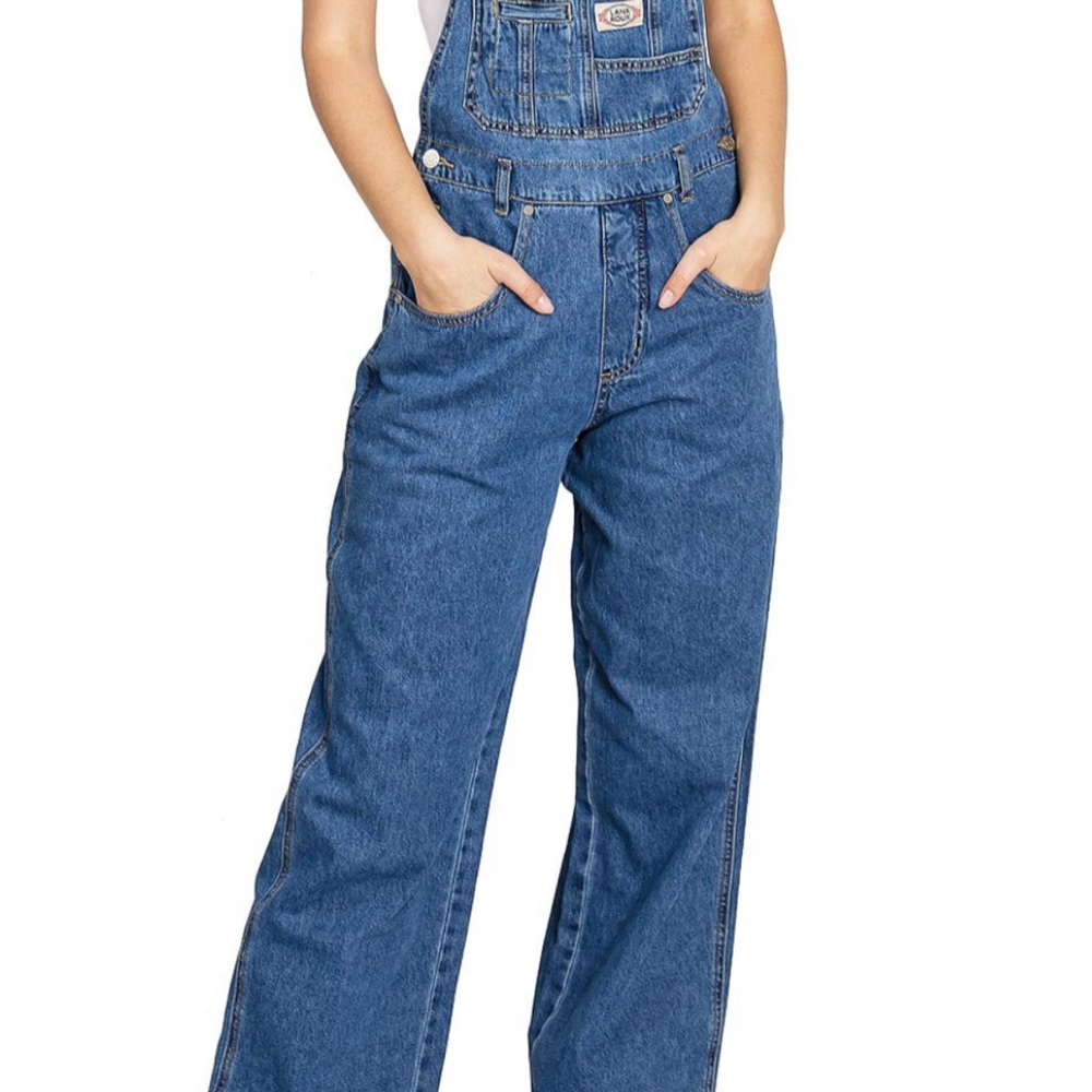 NEW- Blue Denim Overalls with Adjustable Straps Women’s size XL - Picture 6 of 10